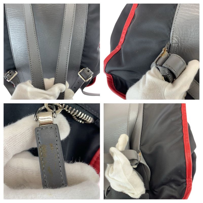 Prada Tessuto 2-Way Black Nylon Leather Backpack