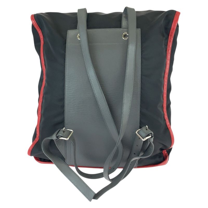 Prada Tessuto 2-Way Black Nylon Leather Backpack