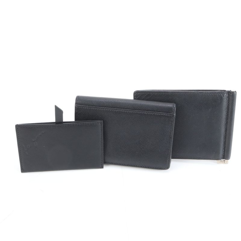 Saint Laurent Lot Paris YSL Leather Card Case Billfold Business