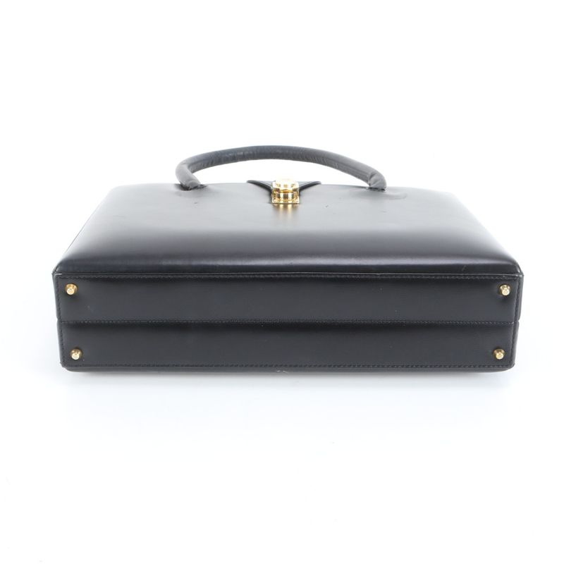 Loewe Anagram Leather Handbag Black