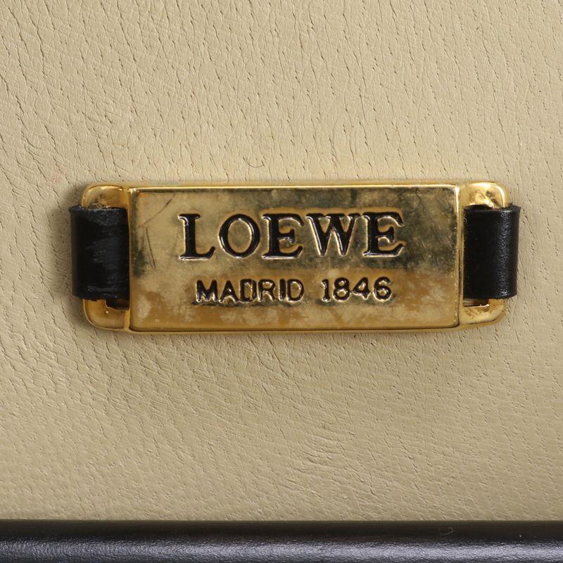 Loewe Anagram Leather Handbag Black