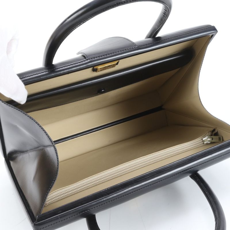 Loewe Anagram Leather Handbag Black