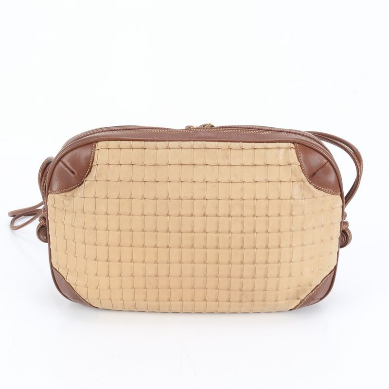 Gucci Vintage Leather Shoulder Bag Crossbody Brown Hand Tote Ree