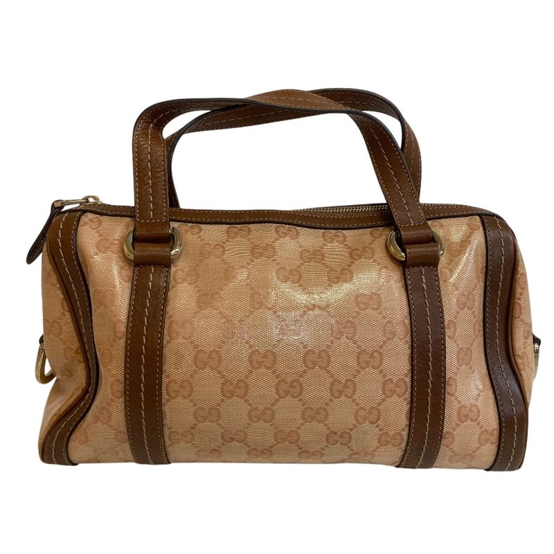 Gucci GG Pattern Ribbon Mini Boston Duquessa Handbag