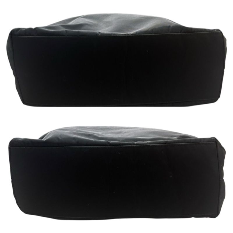 Prada Tessuto Black Gold Nylon Tote