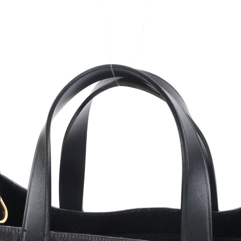 Fendi Zucca Leather Tote Shoulder Business Commuting Document