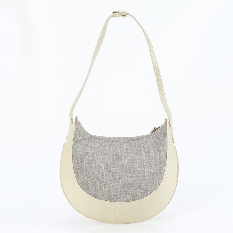 Loewe Hobo Leather Canvas Shoulder Bag