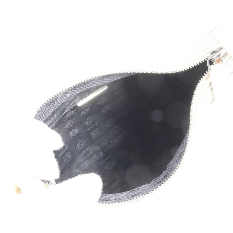 Loewe Hobo Leather Canvas Shoulder Bag