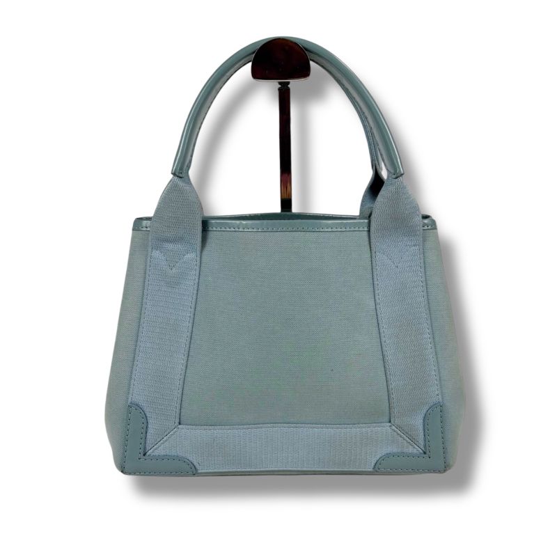 Balenciaga Navy Cabas Xxs Mini Tote Shoulder Bag 2-Way Light Blue