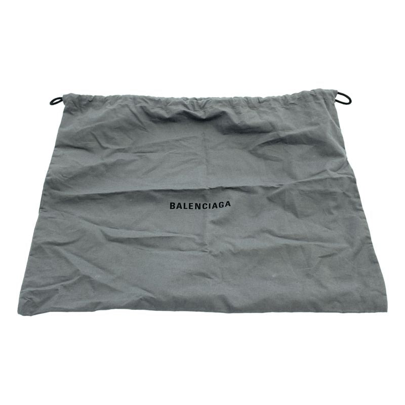 Balenciaga Cabas XS Canvas Dot Print Handbag Black White