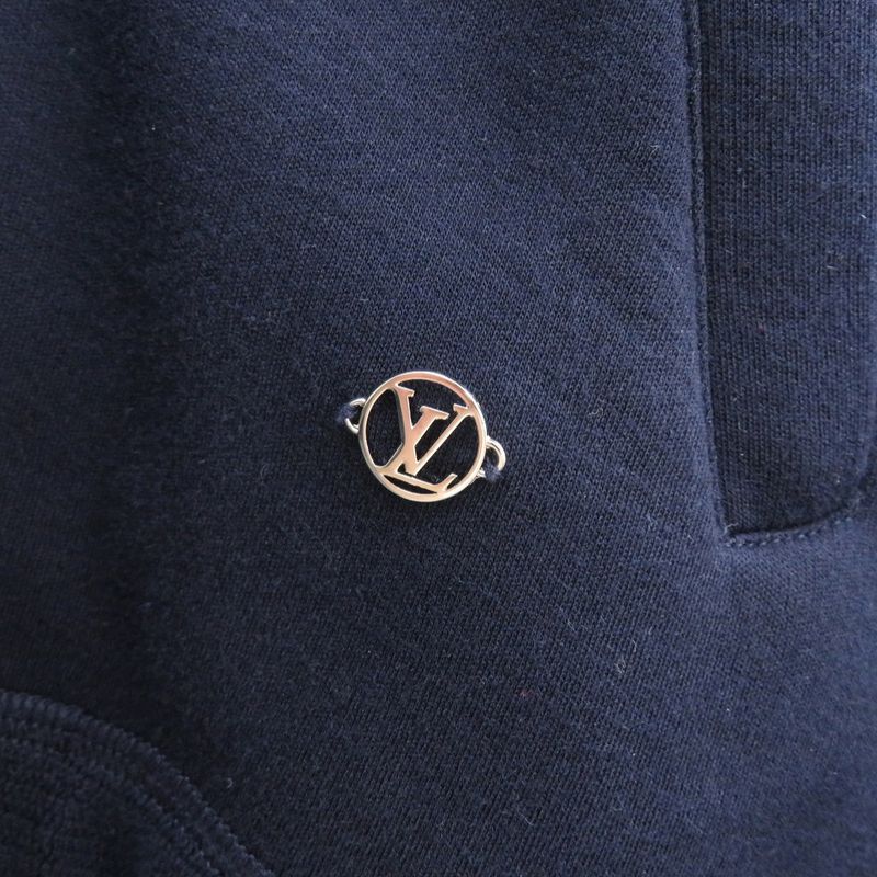 Louis Vuitton Travel Zip Up Hoodie Size S 1 A3 Lw9 Cotton Nylon Blue Dur Hoodie