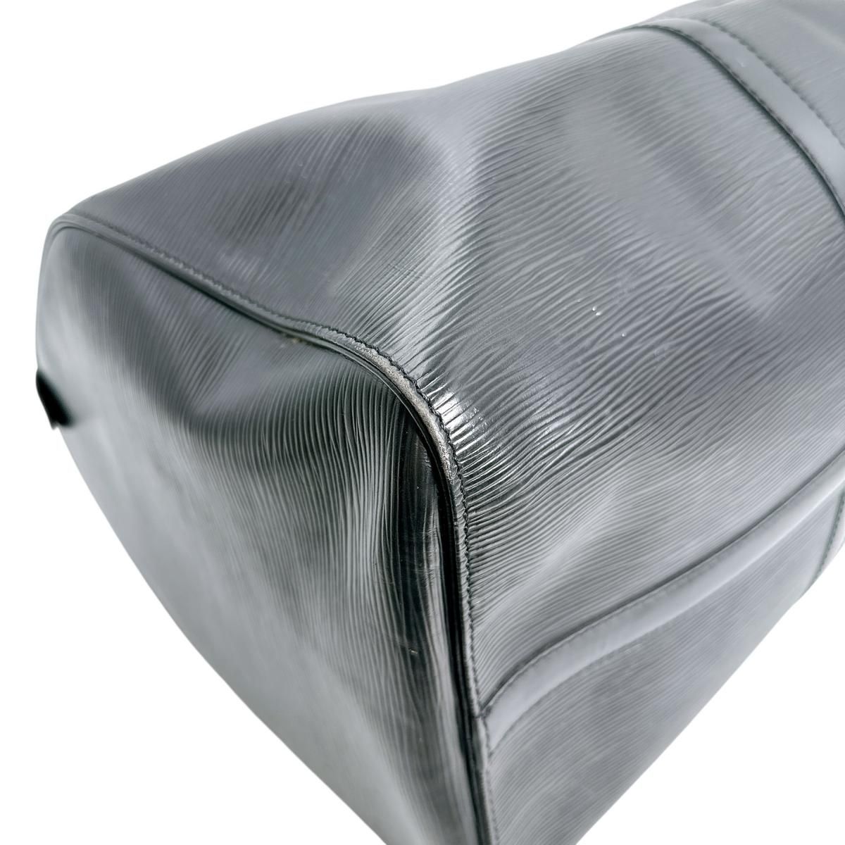 Louis Vuitton Epi Travel Bag Keepall 50 Boston Bag Black