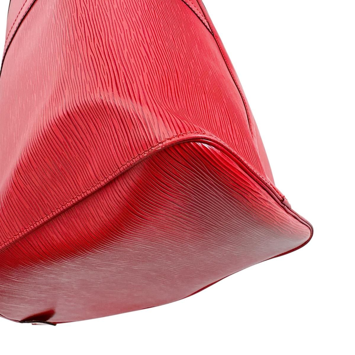 Louis Vuitton Epi Travel Bag Keepall 55 Boston Bag Red