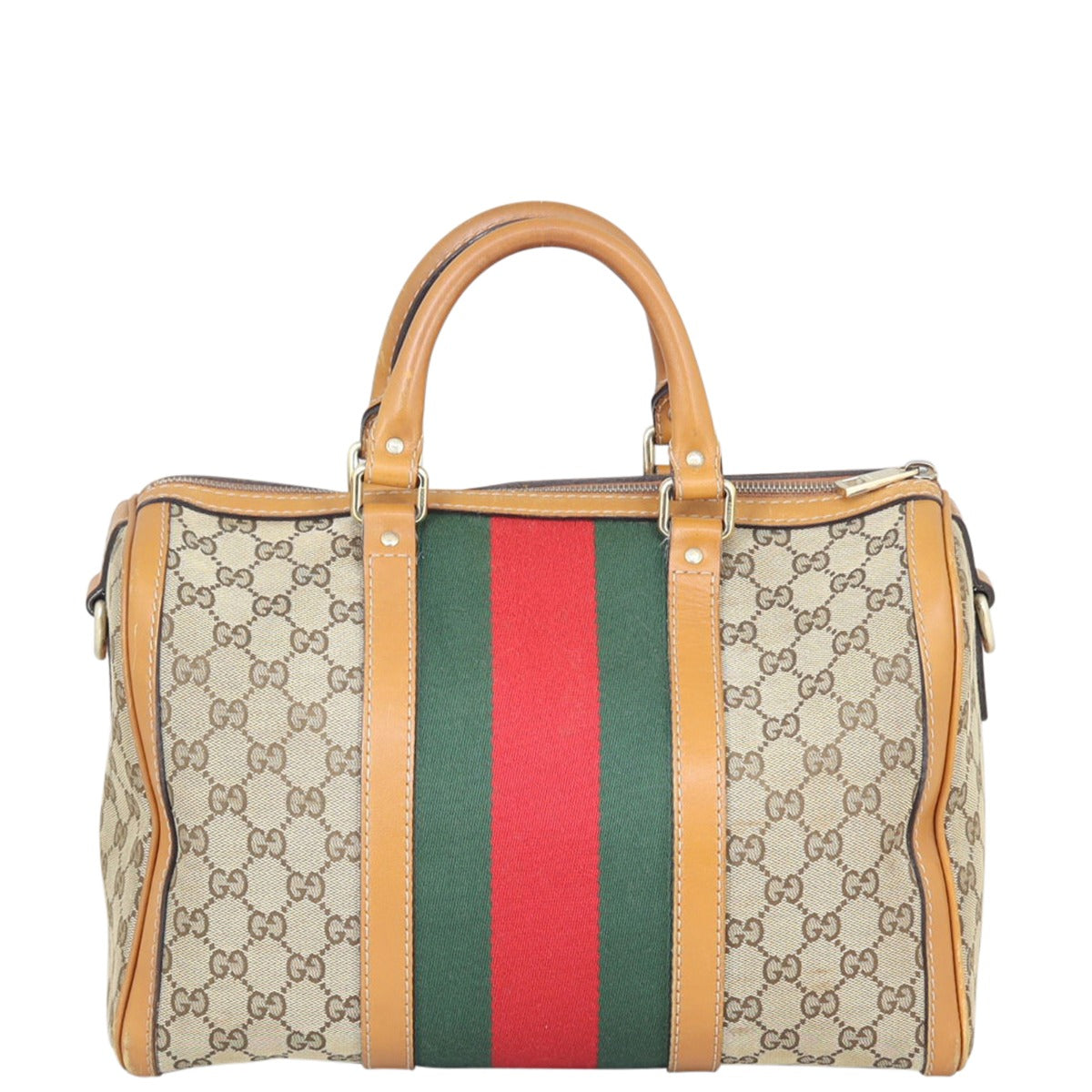 Gucci Vintage Web Original GG Boston Bag Medium