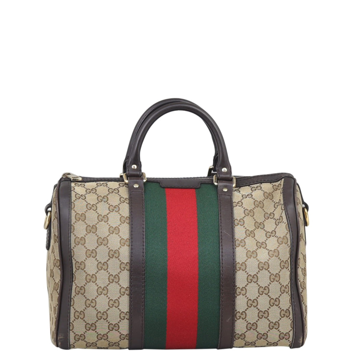 Gucci Vintage Web Original GG Boston Bag Medium