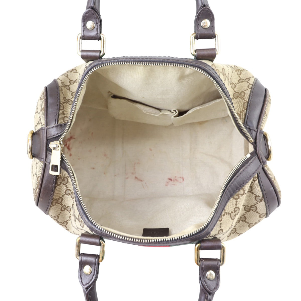 Gucci Vintage Web Original GG Boston Bag Medium