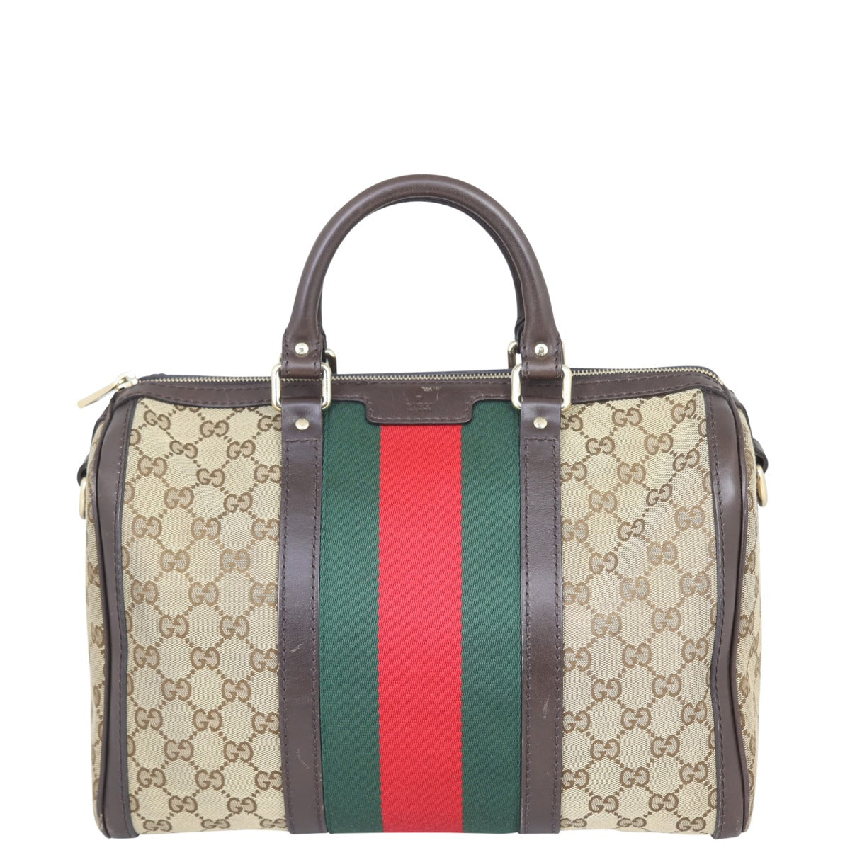 Gucci Vintage Web Original GG Boston Bag Medium