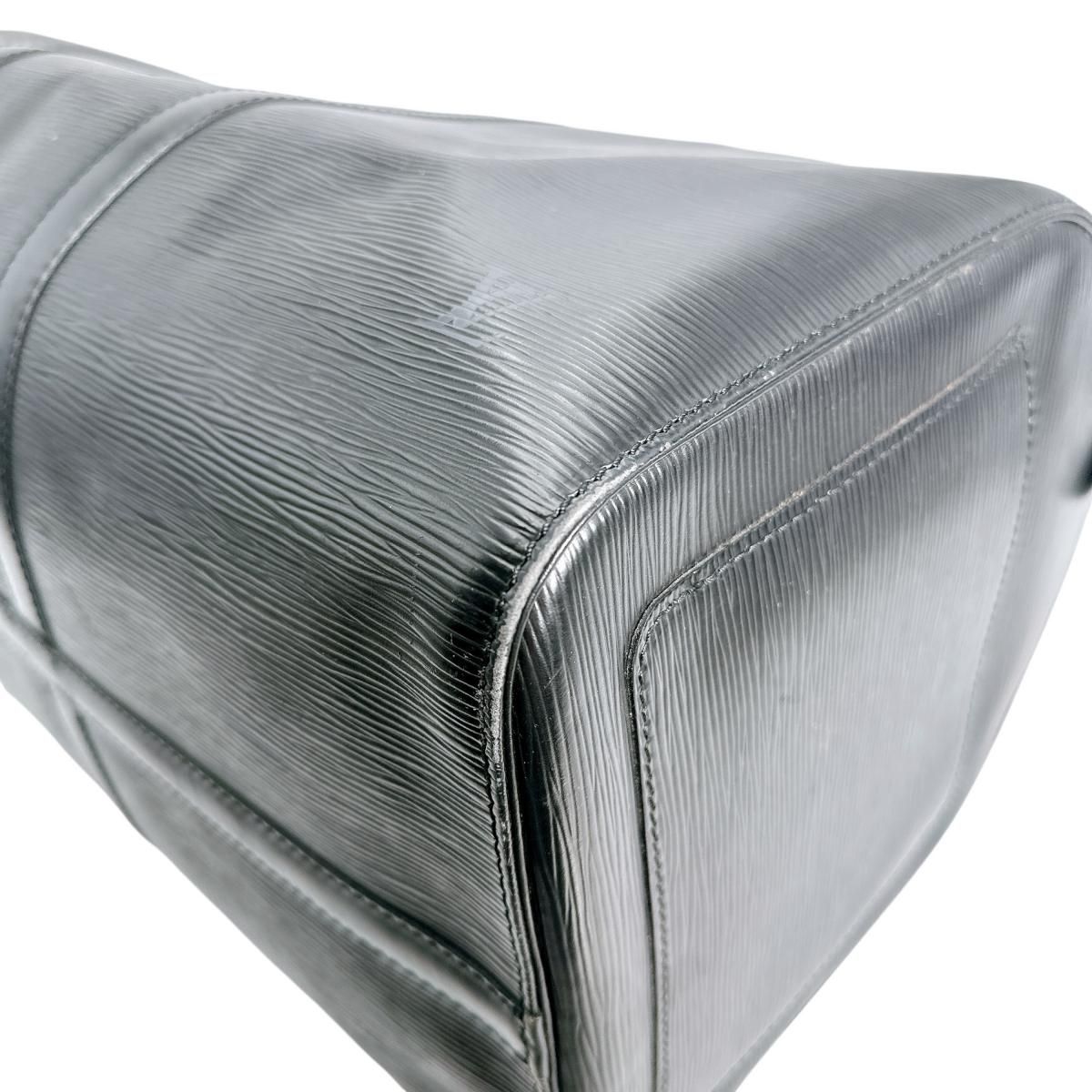 Louis Vuitton Epi Travel Bag Keepall 50 Boston Bag Black