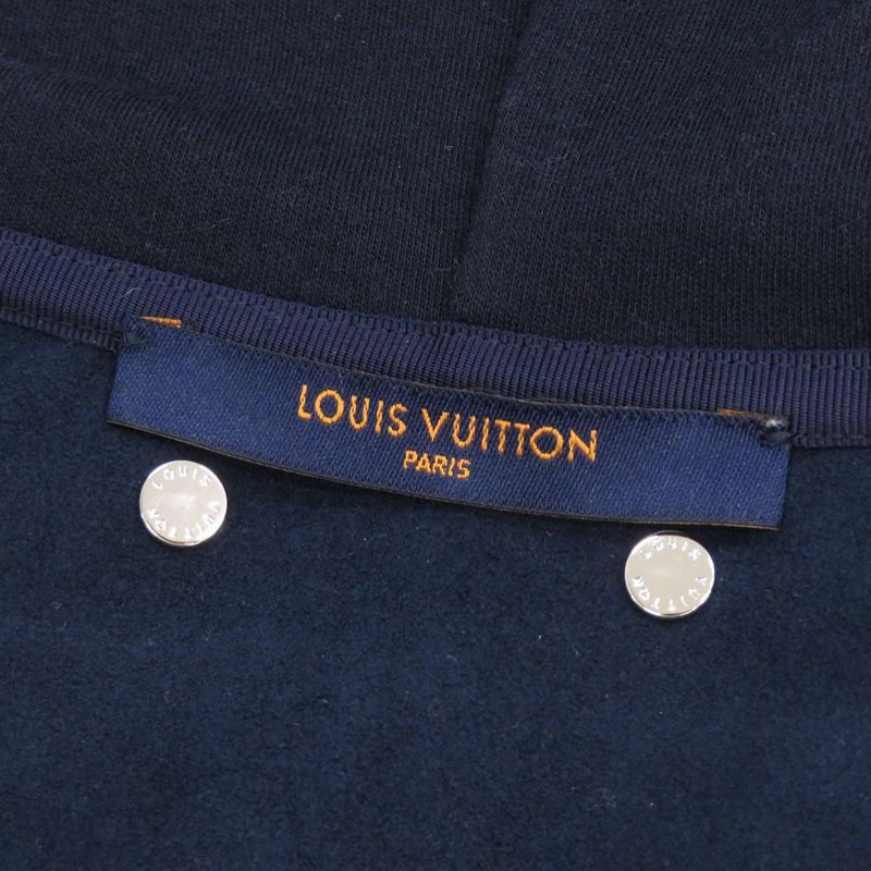 Louis Vuitton Travel Zip Up Hoodie Size S 1 A3 Lw9 Cotton Nylon Blue Dur Hoodie