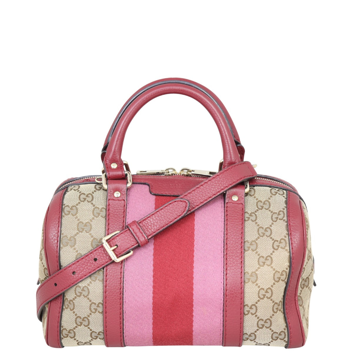 Gucci Vintage Web Original GG Boston Bag Small