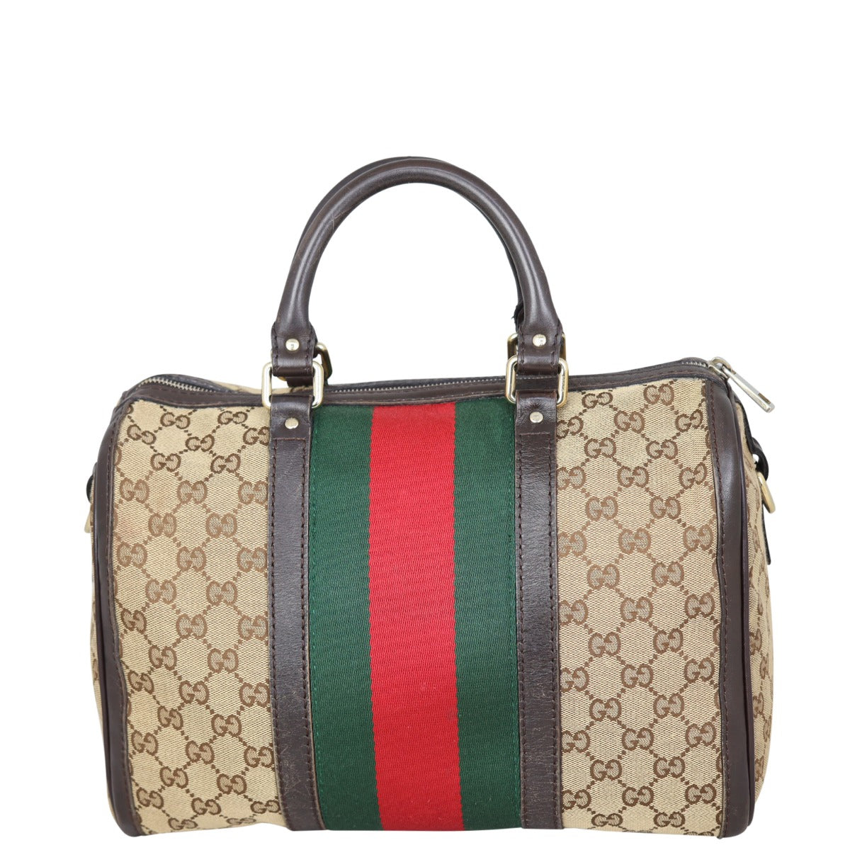 Gucci Vintage Web Original GG Boston Bag Medium