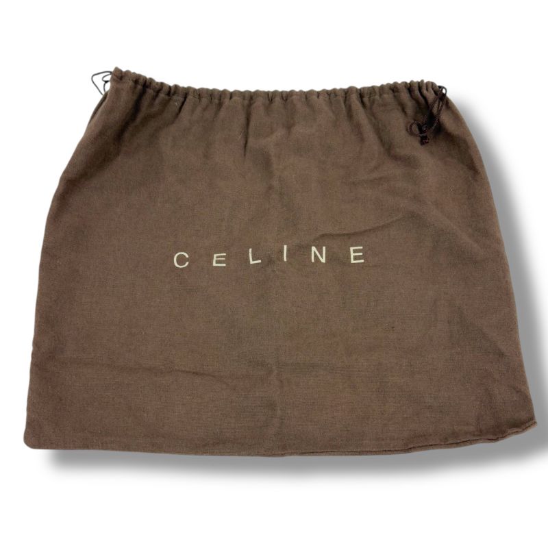 Celine Macadam Pattern One Shoulder Bag Beige Red Triomphe Shoulder Hobo Soho