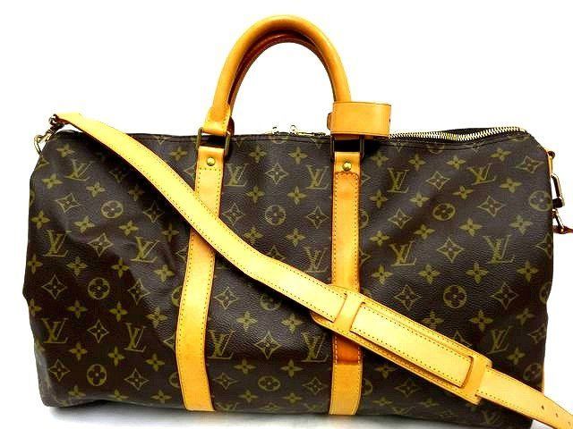 Louis Vuitton Mb1001 Keepall 50 Bandouliere 2-Way Boston Bag Monogram Travel