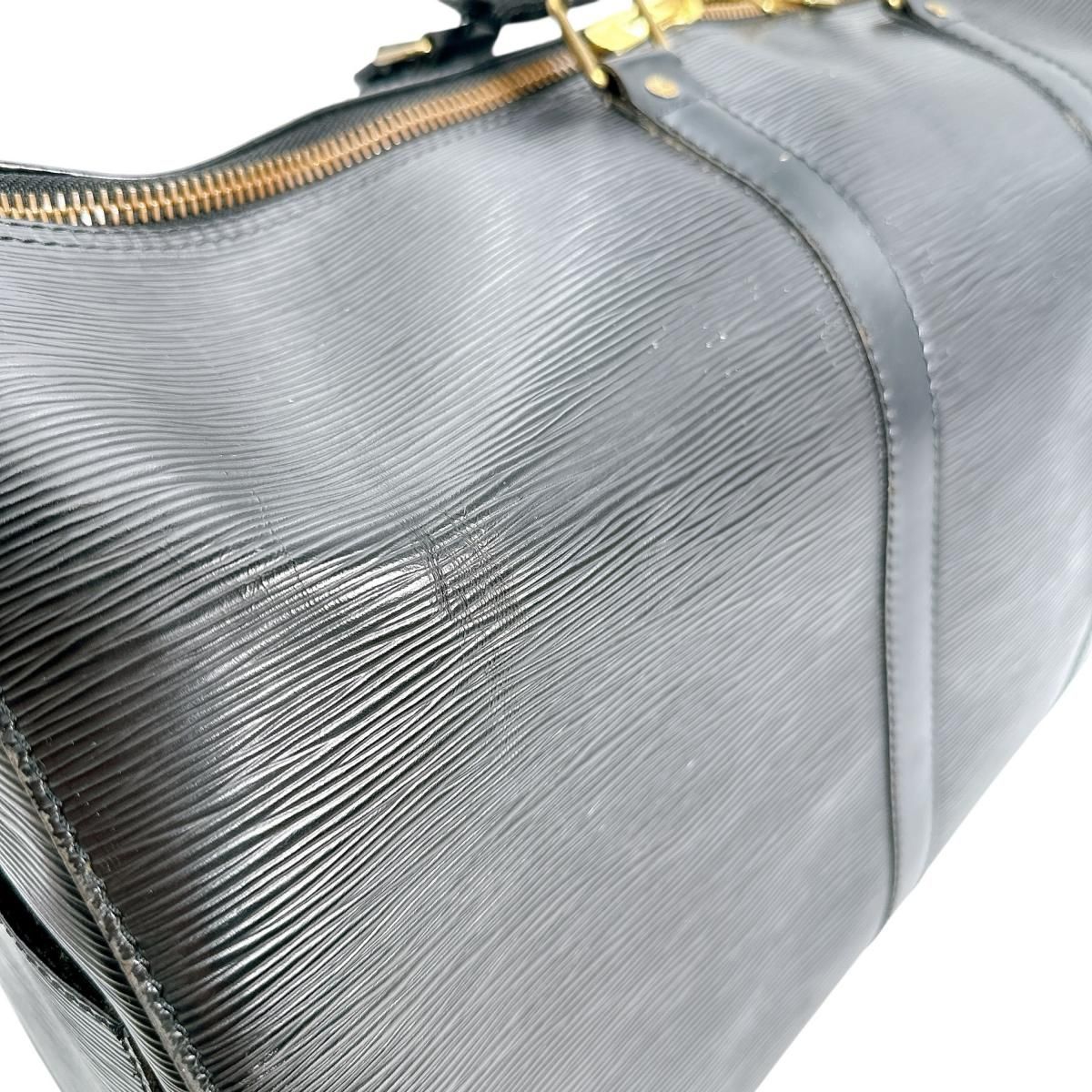Louis Vuitton Epi Travel Bag Keepall 50 Boston Bag Black