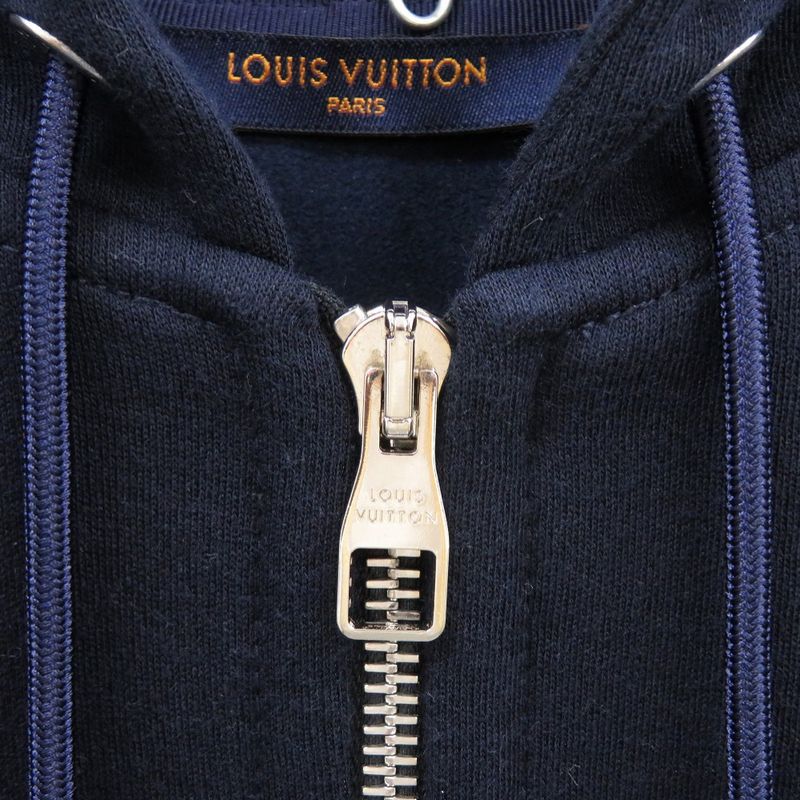 Louis Vuitton Travel Zip Up Hoodie Size S 1 A3 Lw9 Cotton Nylon Blue Dur Hoodie