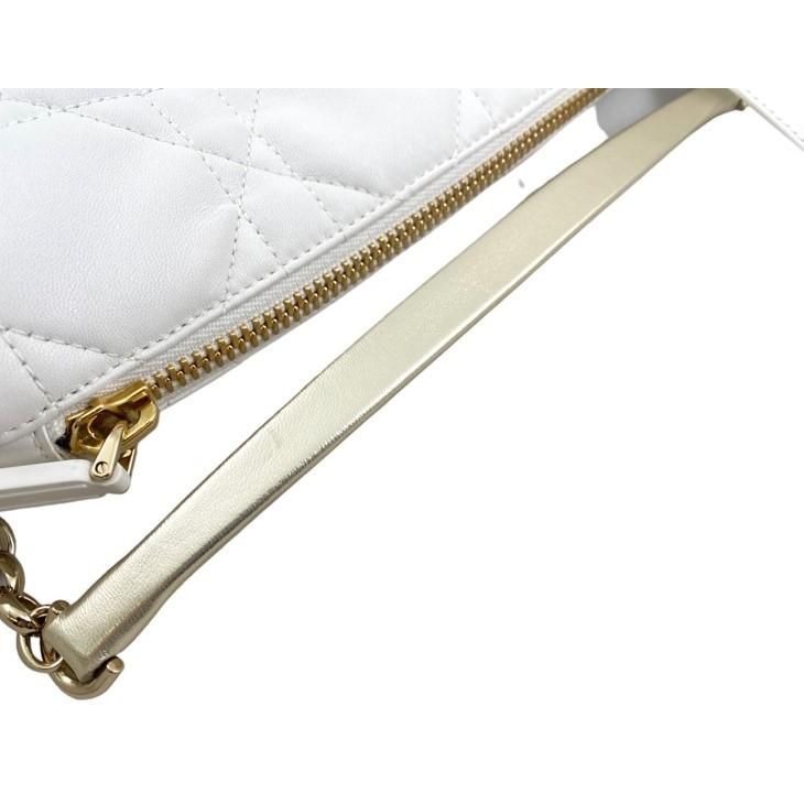 Dior Small Hobo Bag Handbag Cannage M7200 Onoa 879 Gold Hardware