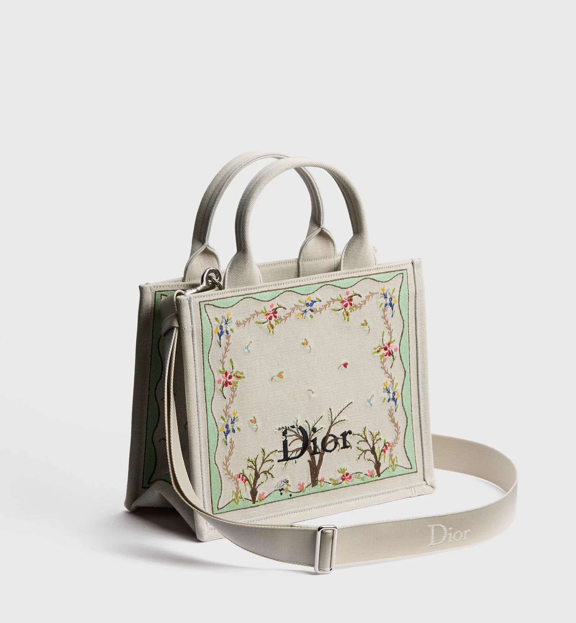 Dioramour Small Dior Book Tote with Strap