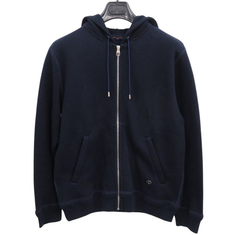 Louis Vuitton Travel Zip Up Hoodie Size S 1 A3 Lw9 Cotton Nylon Blue Dur Hoodie