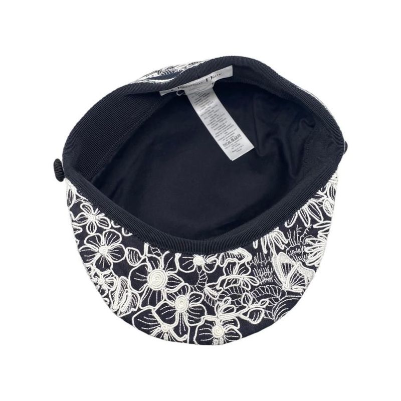 Christian Dior Sailor Cap Embroidered Design Travel Cap 31 Rev920 X131 56 Size