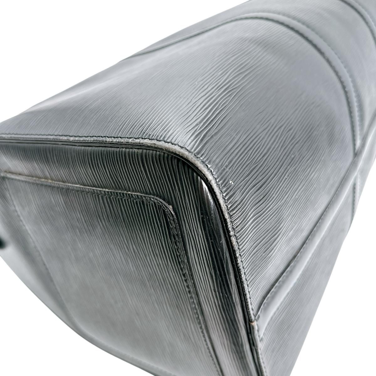 Louis Vuitton Epi Travel Bag Keepall 50 Boston Bag Black