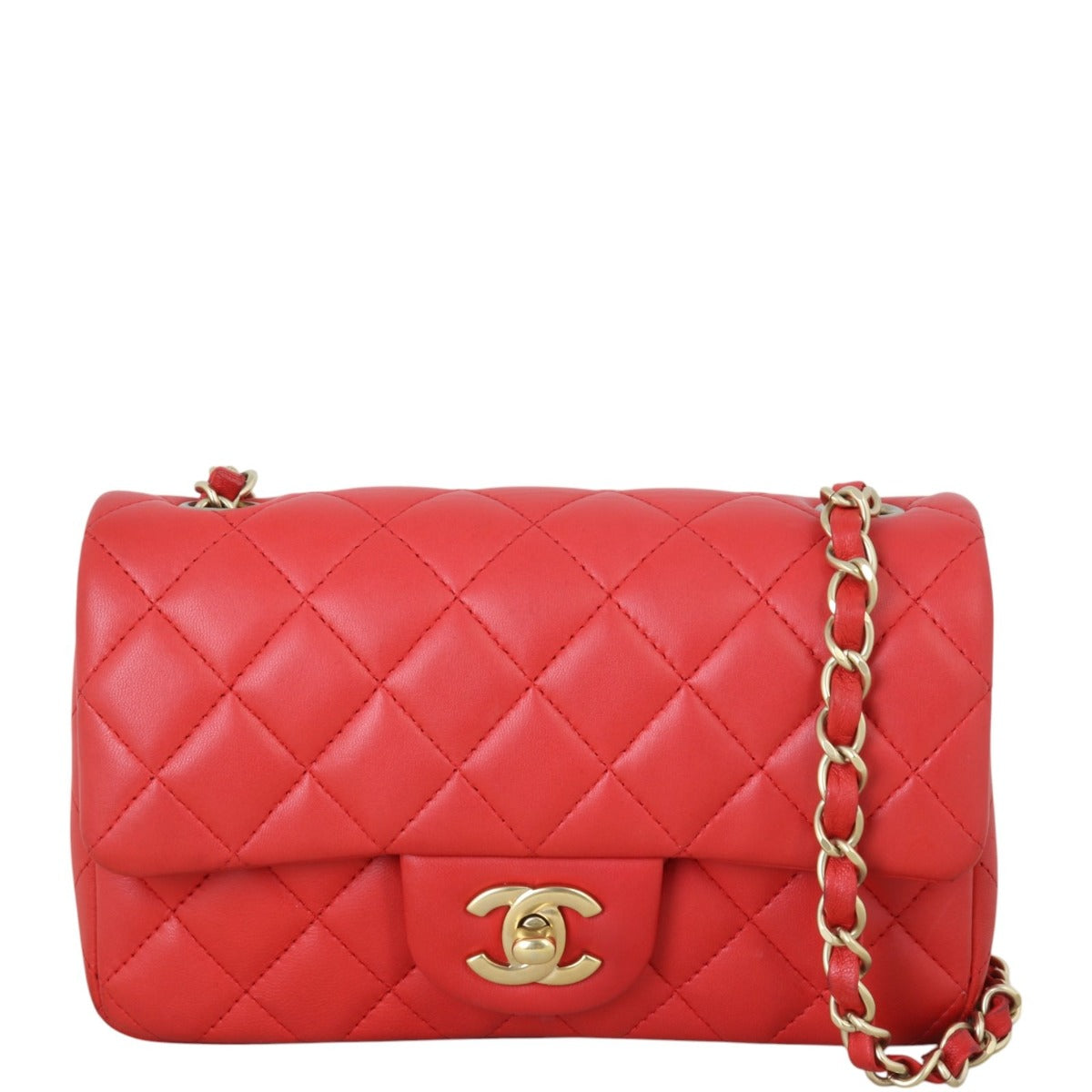 Chanel Classic Flap Mini Rectangular Bag Lambskin