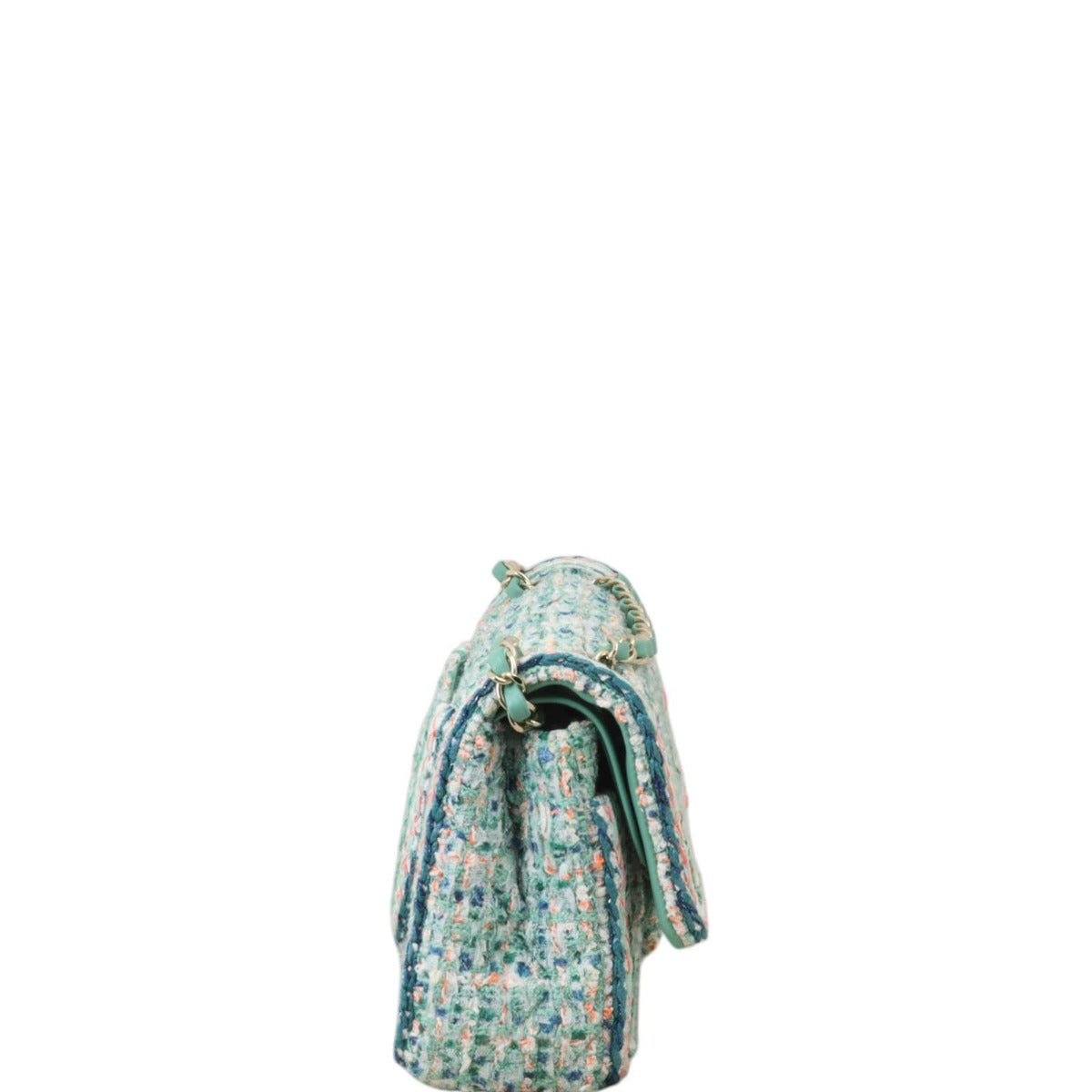 Chanel Classic Double Flap Medium Tweed Braid