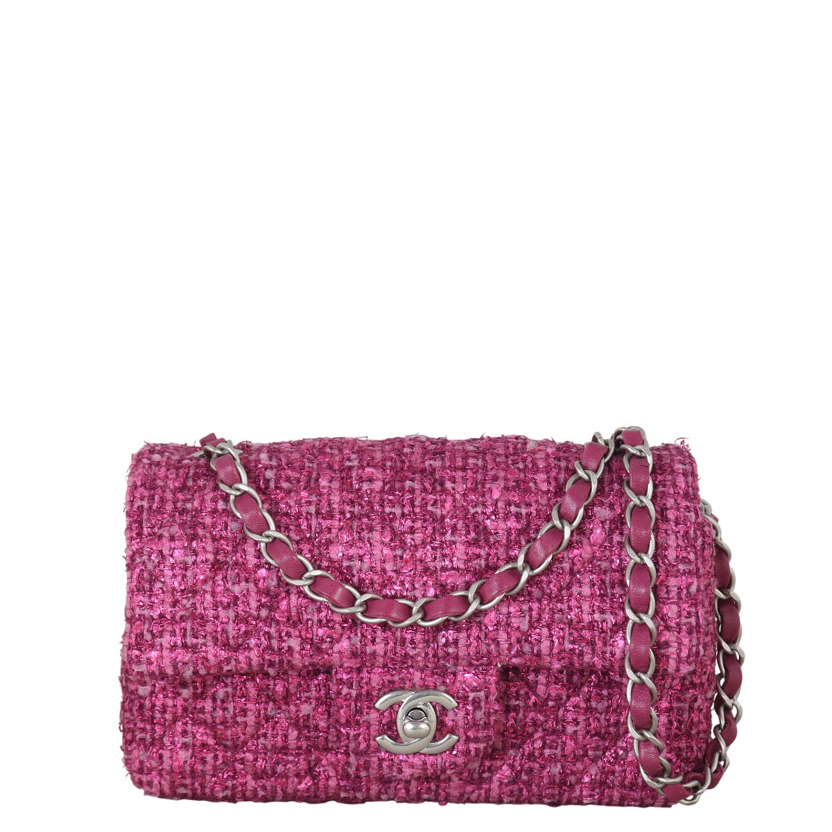 Chanel Classic Flap Mini Rectangular Bag Tweed