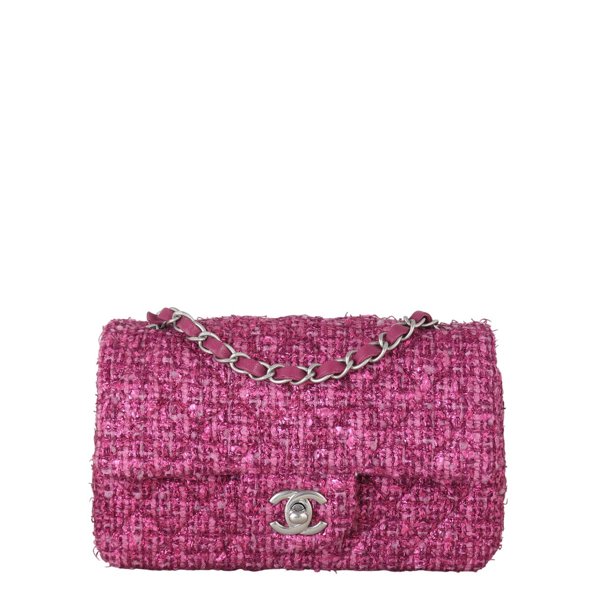 Chanel Classic Flap Mini Rectangular Bag Tweed