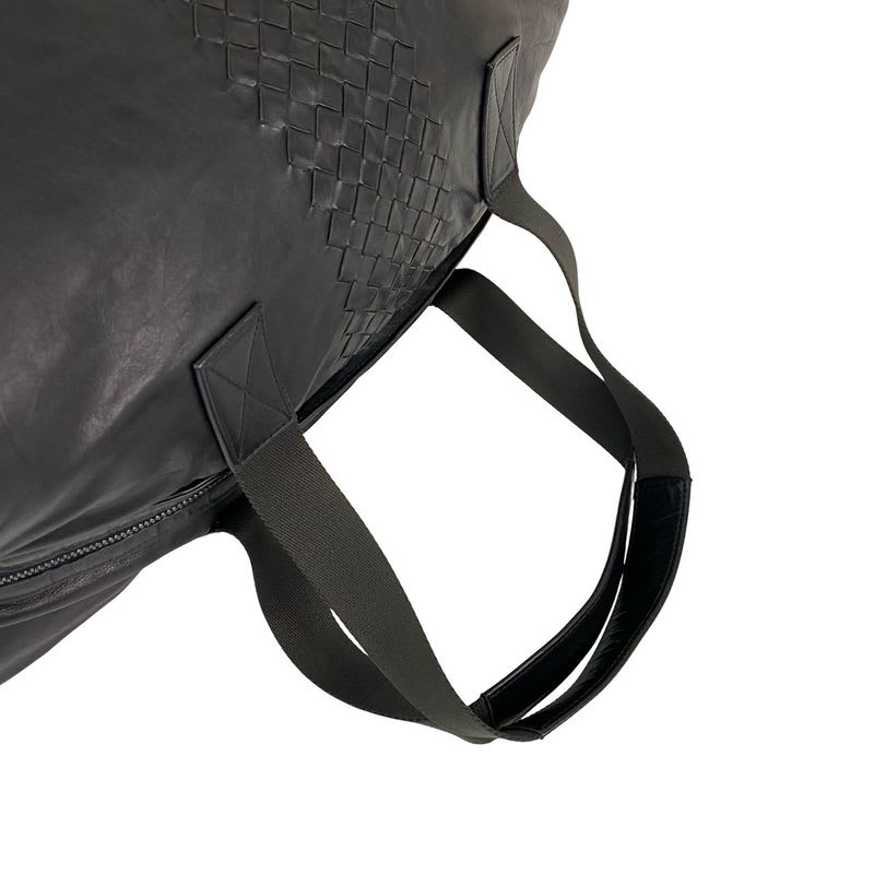 Bottega Veneta Intrecciato Leather Boston Bag Travel Bag