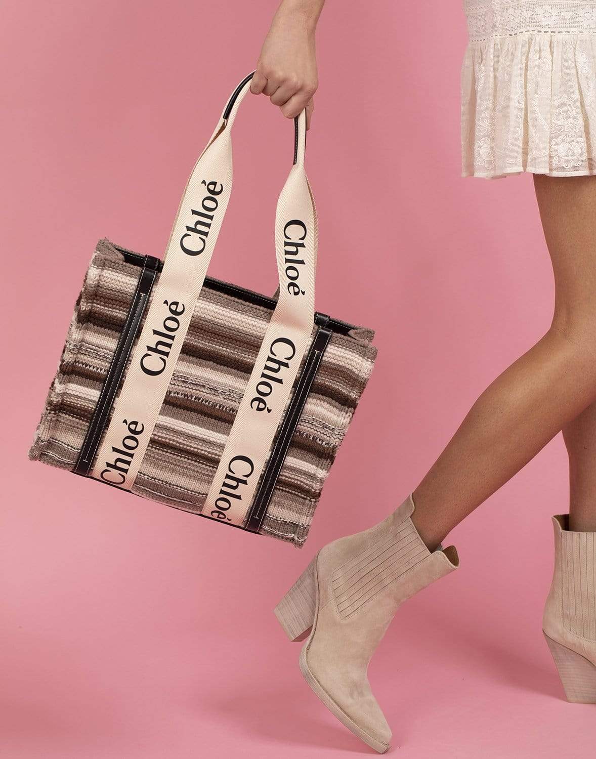 Woody Monogram Tote - Multicolor