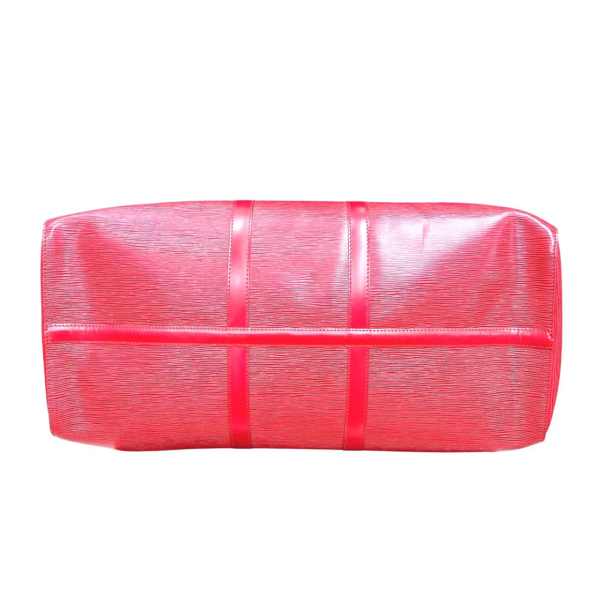 Louis Vuitton Epi Travel Bag Keepall 55 Boston Bag Red
