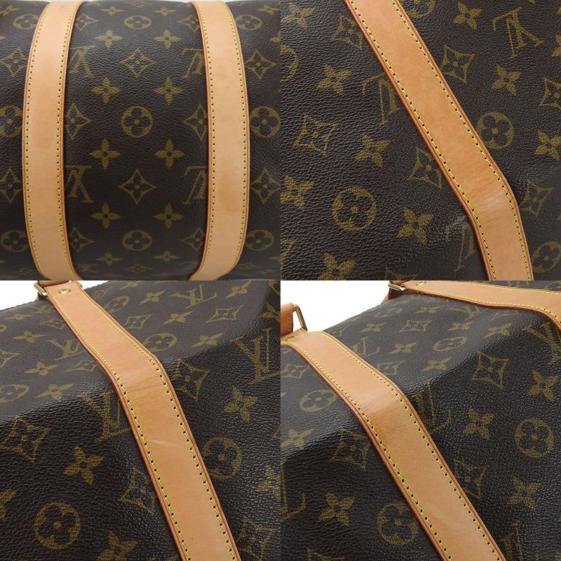 Louis Vuitton Boston Bag Keepall 45 Monogram Gold Hardware Men Travel