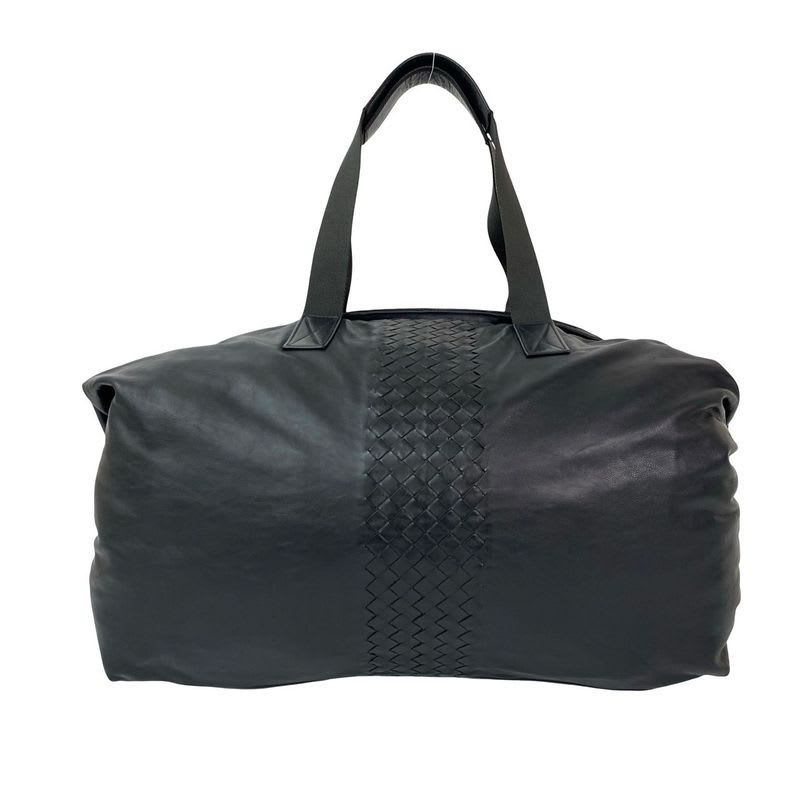 Bottega Veneta Intrecciato Leather Boston Bag Travel Bag