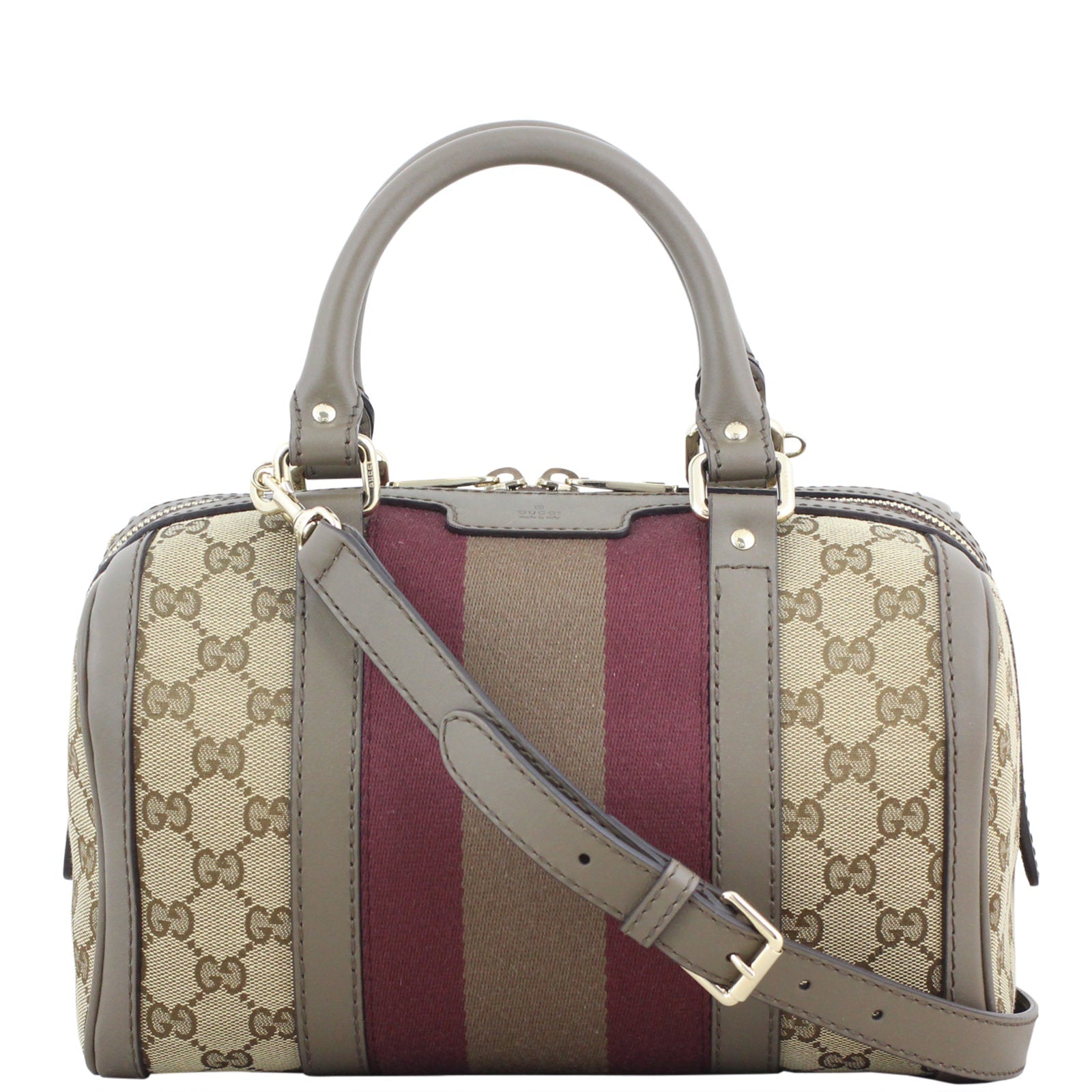 Gucci Vintage Web Original GG Boston Bag Small