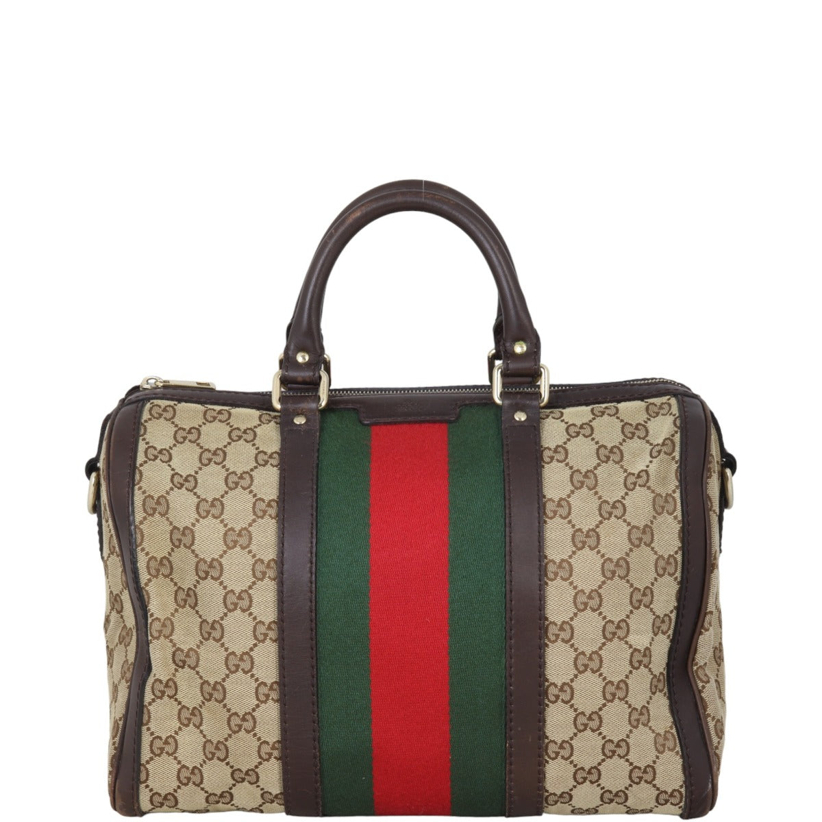 Gucci Vintage Web Original GG Boston Bag Medium