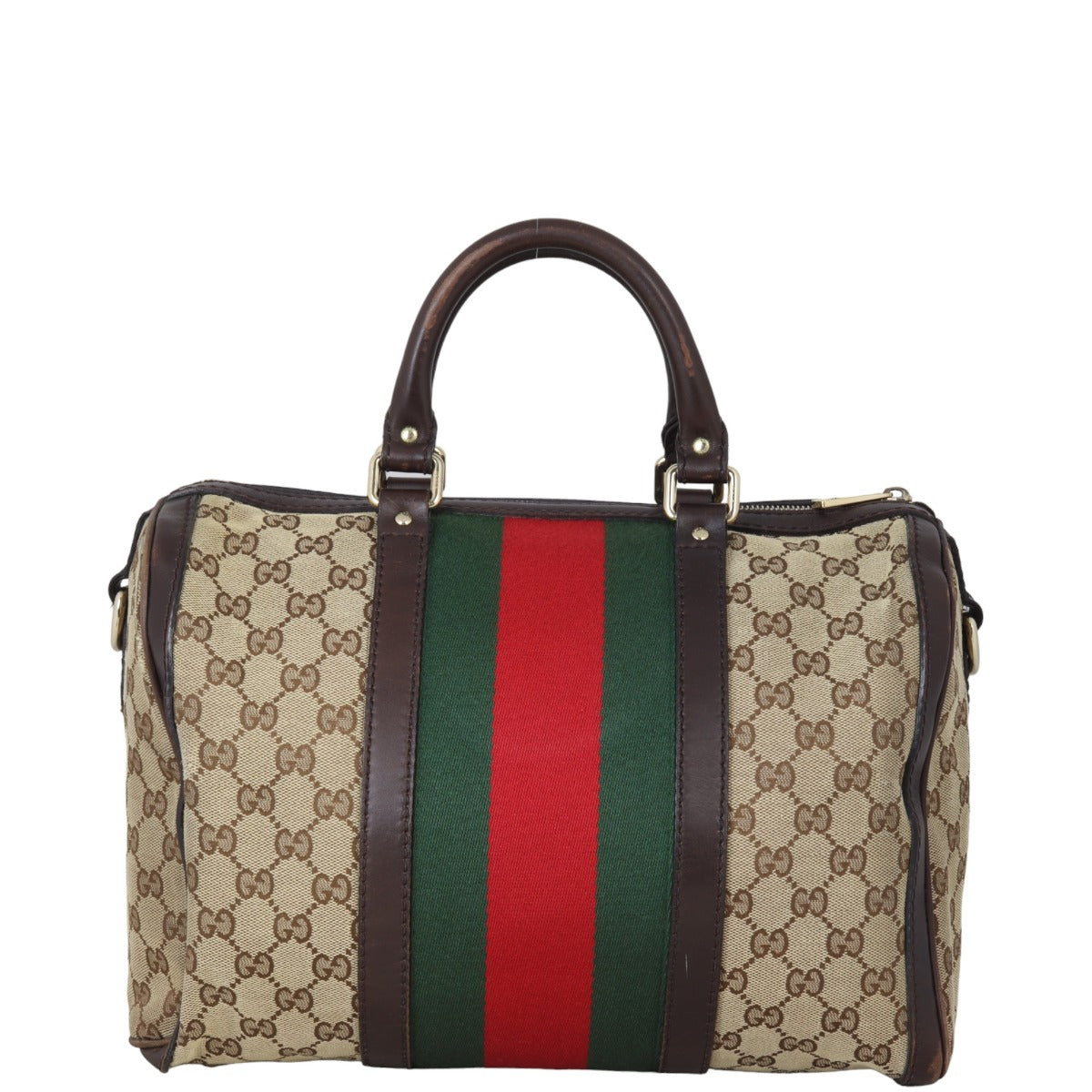 Gucci Vintage Web Original GG Boston Bag Medium