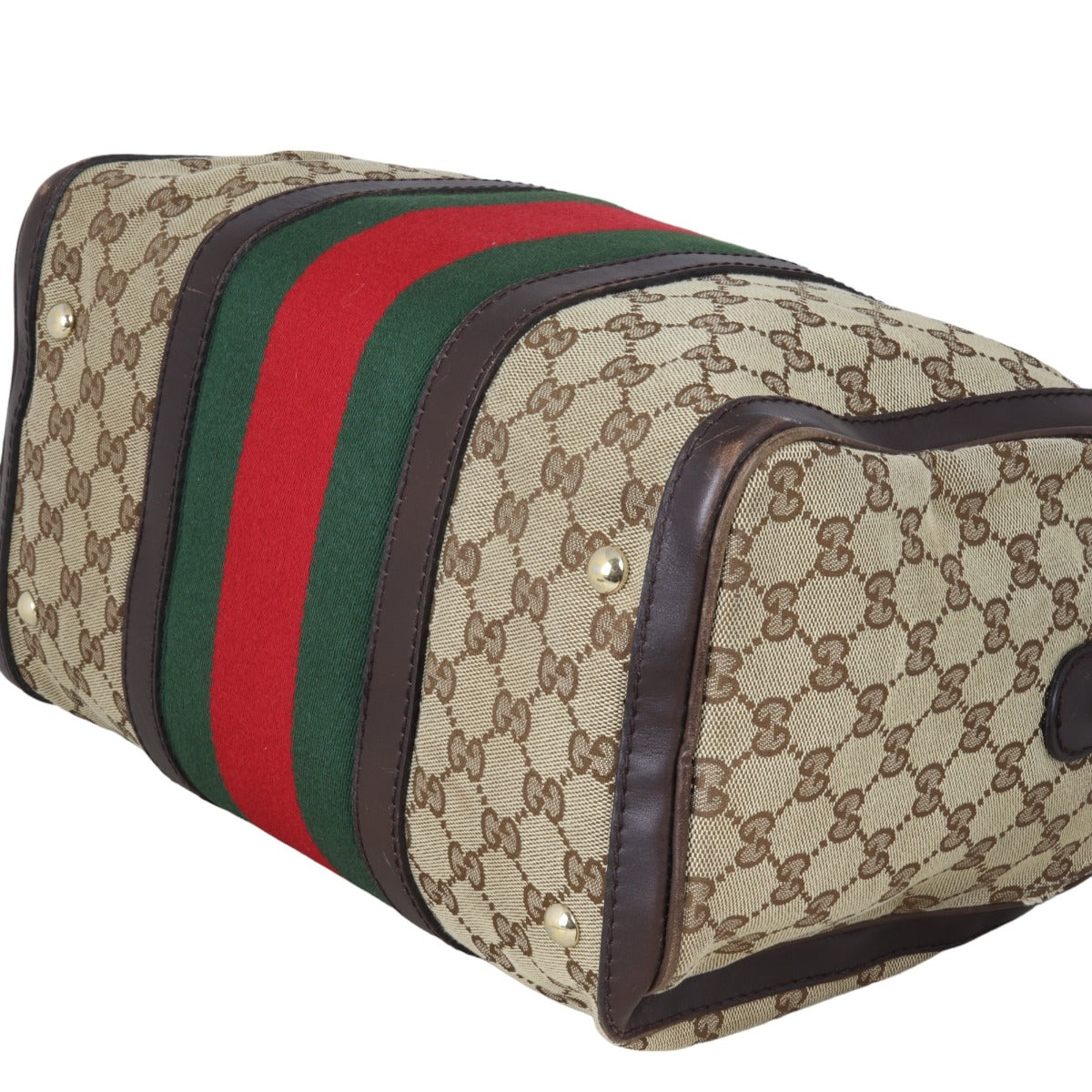 Gucci Vintage Web Original GG Boston Bag Medium