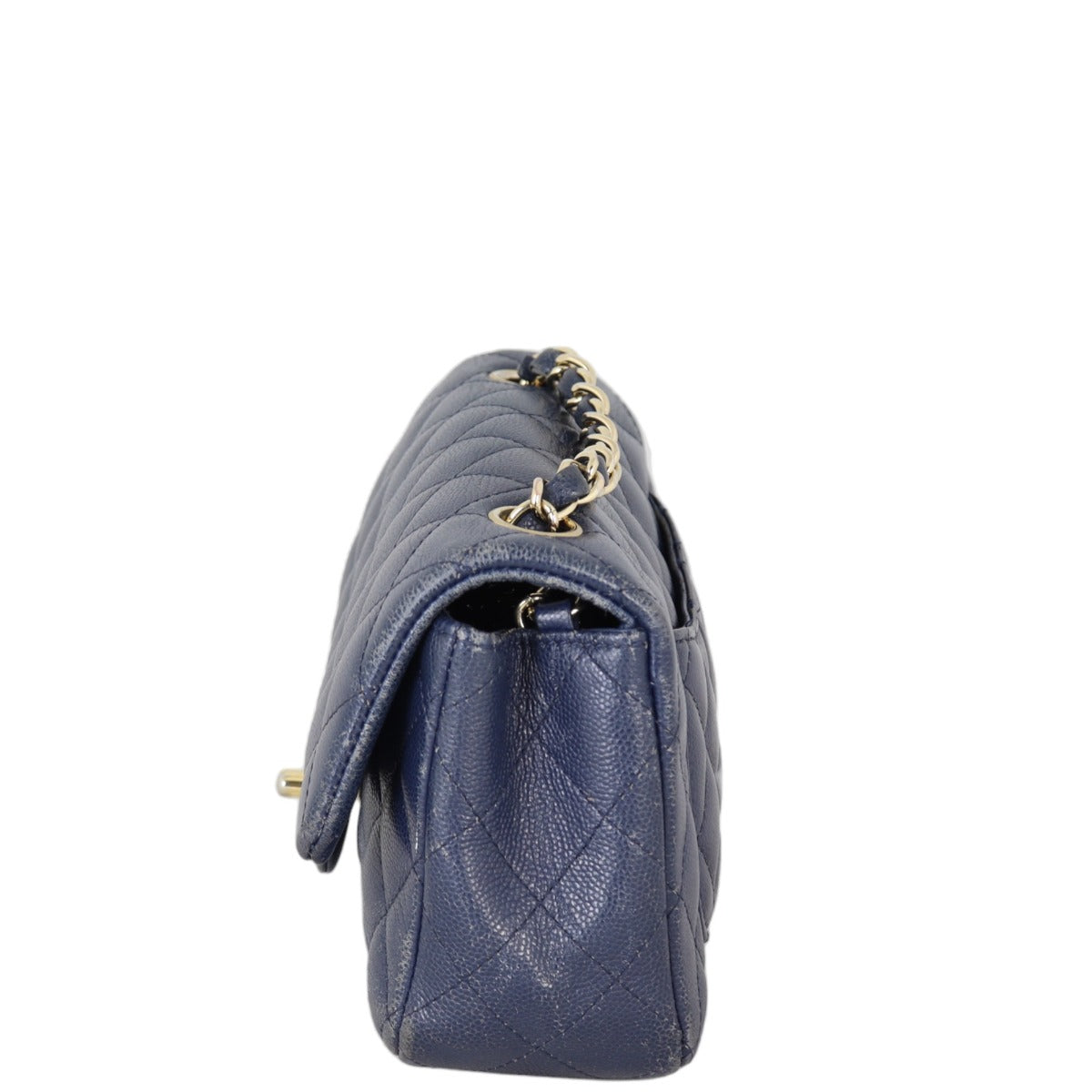 Chanel Classic Flap Mini Rectangular Bag Caviar | Navy Blue