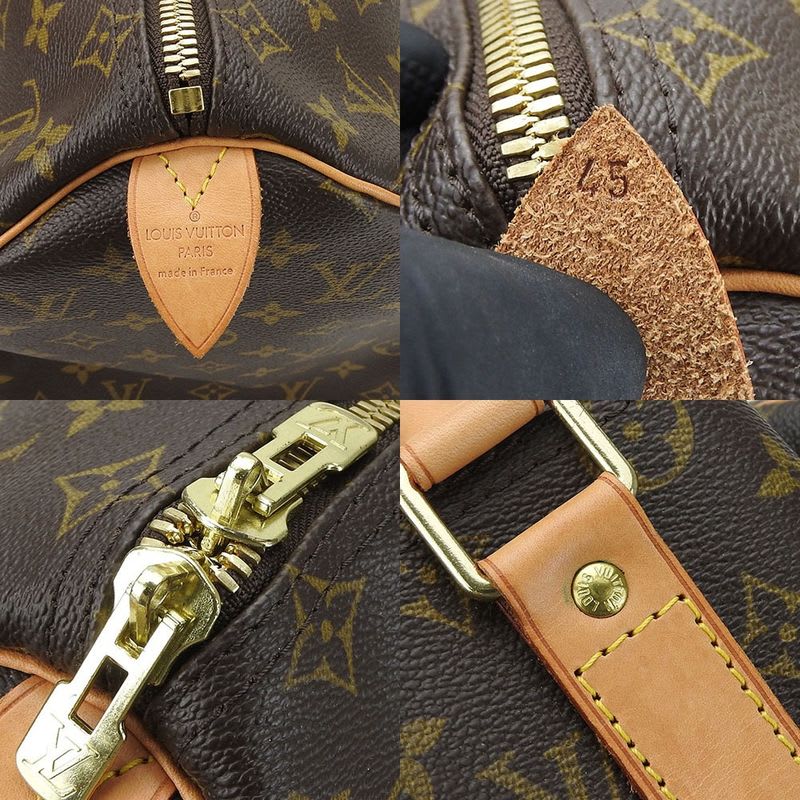 Louis Vuitton Boston Bag Keepall 45 Monogram Gold Hardware Men Travel