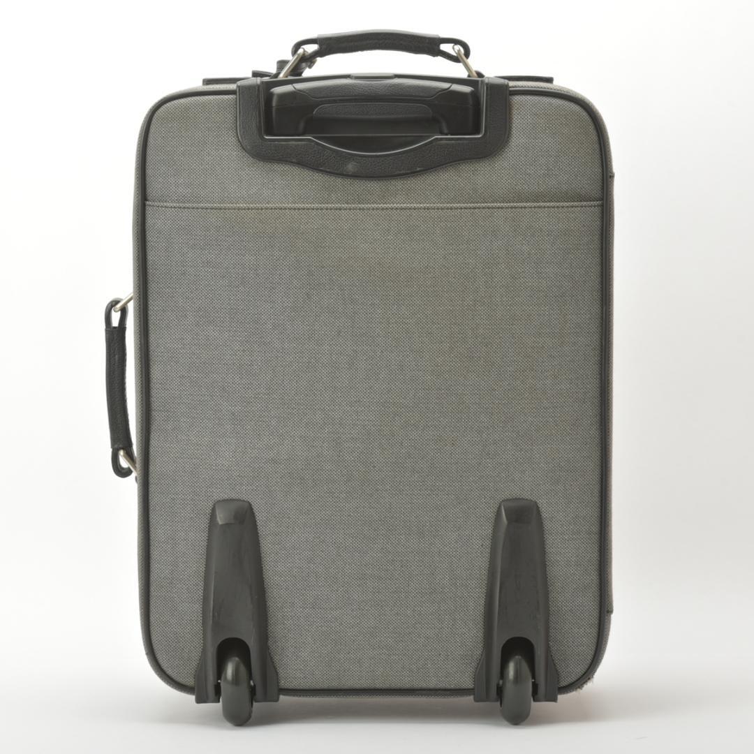 Bottega Veneta Carry 50 Canvas Leather Gray Travel Bag